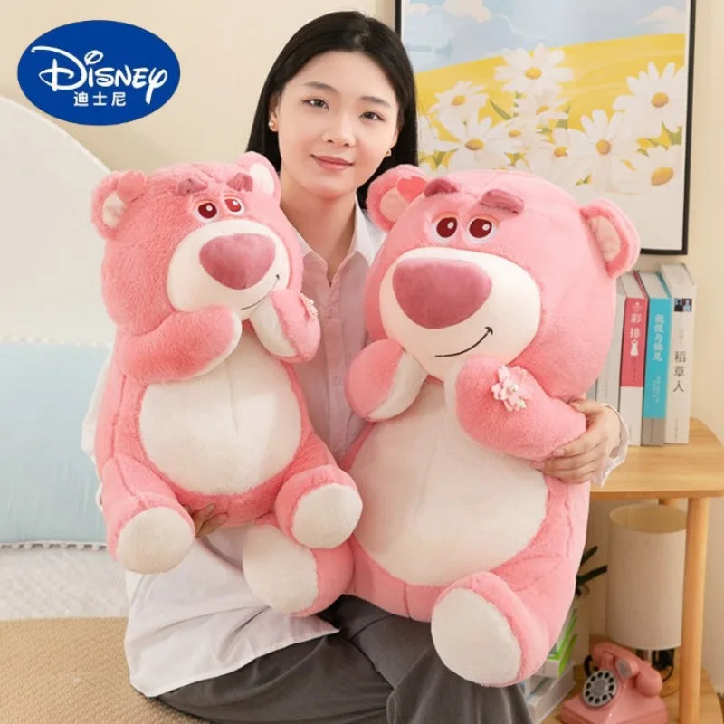 40/55/70cm Super Big Size Lotso Disney Cartoon Anime Plush Stuffed Doll Kawaii Room Decoration Plush Pillow Kids Holiday Gift