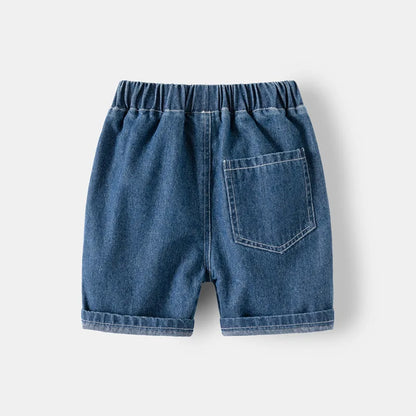 Toddler Boy Denim Shorts 1 to 2 3 4 5 6 7 Years 2024 Blue Kids Girl Jeans Shorts Black Soft Cotton Children Short Pants Clothing