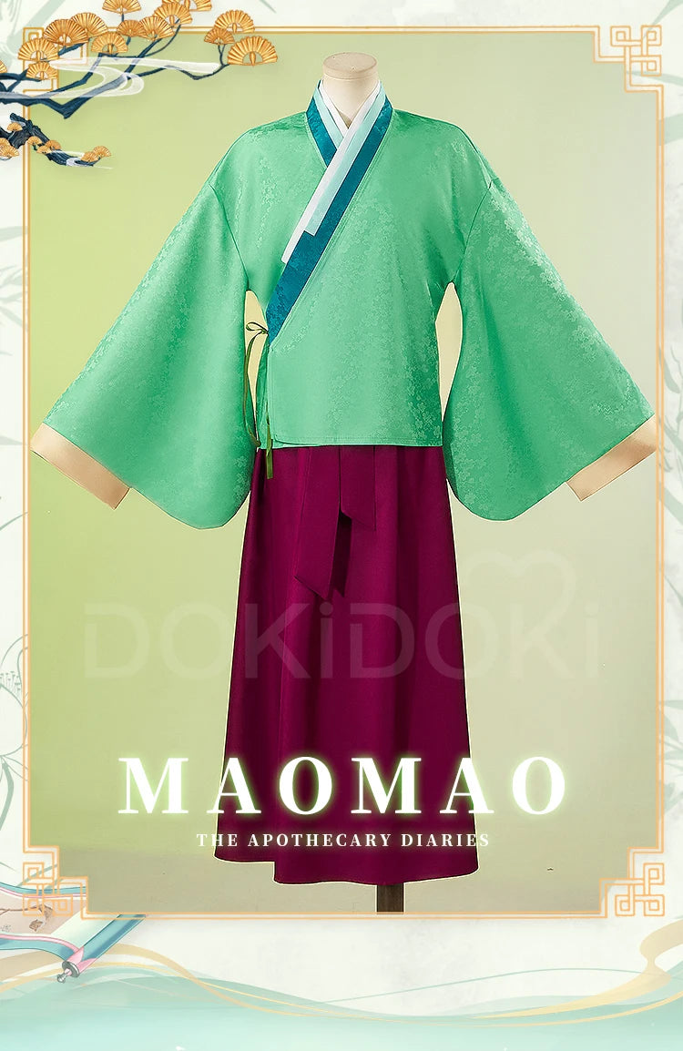 IN STOCK Maomao Jinshi Cosplay Costume Anime The Apothecary Diaries Cosplay【S-2XL】DokiDoki-N Women Men Mao Mao Plus Size