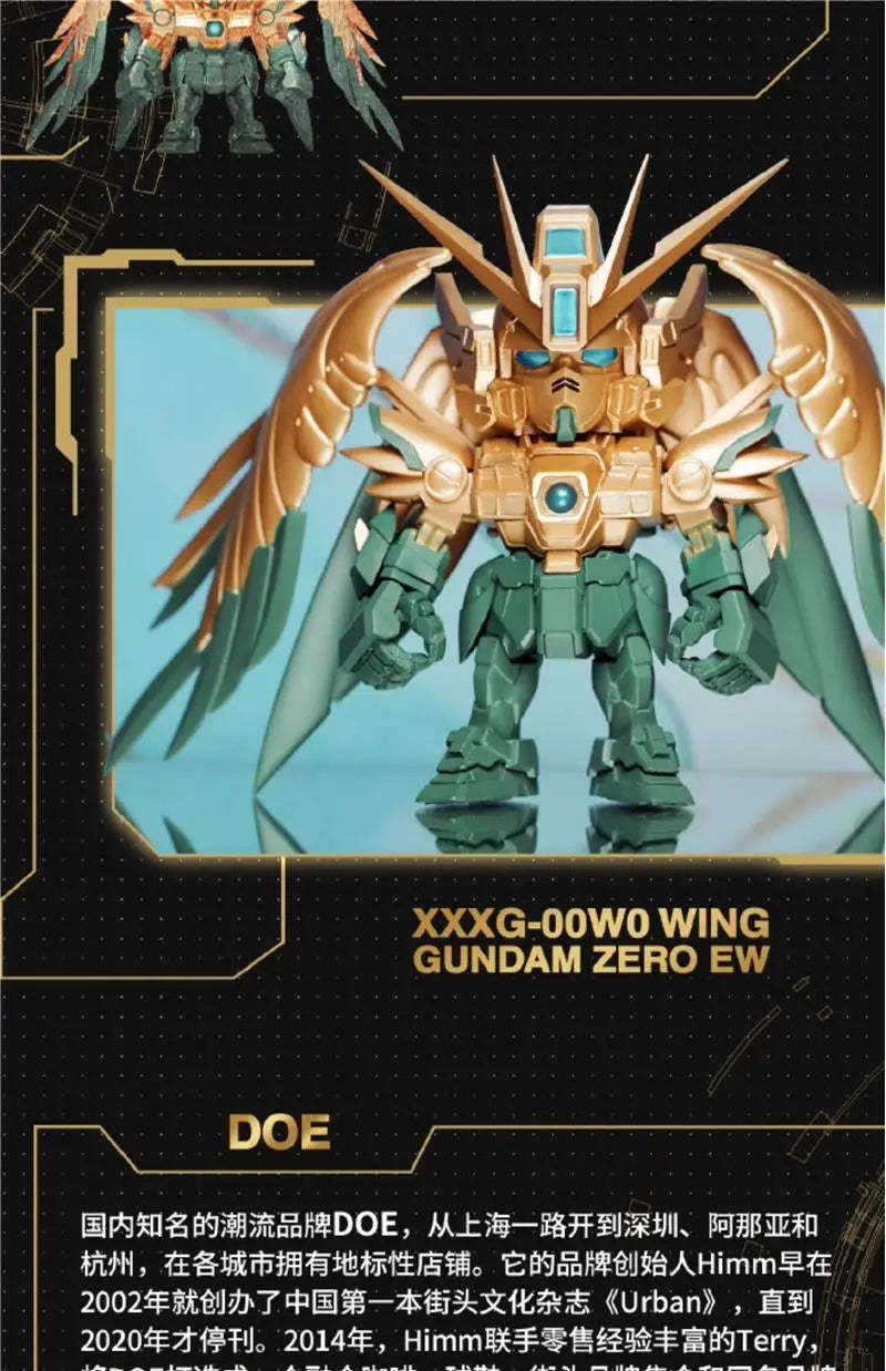 Original Bandai Gundam Blind Box QMSV 5TH Anniversary Special Toy Mystery Box RX-78-2 ZAKU FREEDOM XXXG-00W0 Action Figure Gift