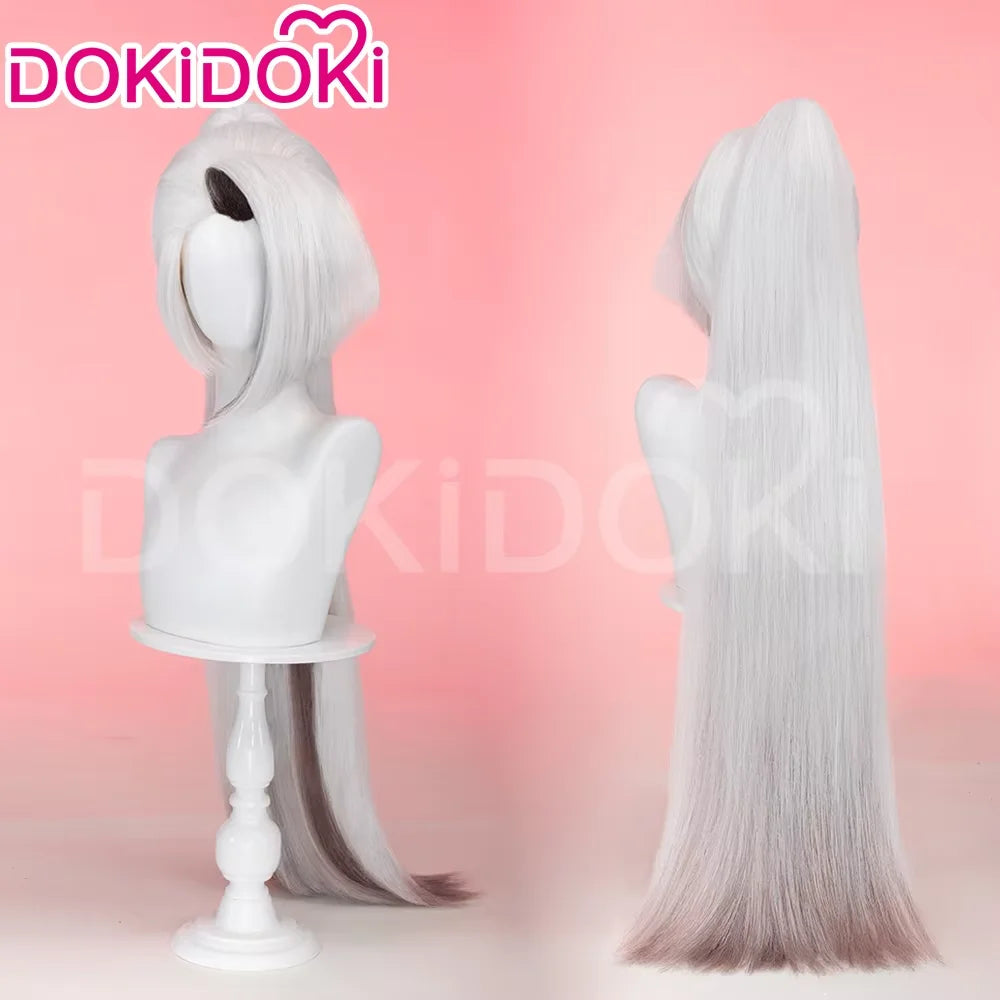 IN STOCK Vaggie Cherry Boom Lillth Morningstar Wig Anime DokiDoki 100cm Long Hair Lillth Cosplay Pre Crimped Wig Free Cap