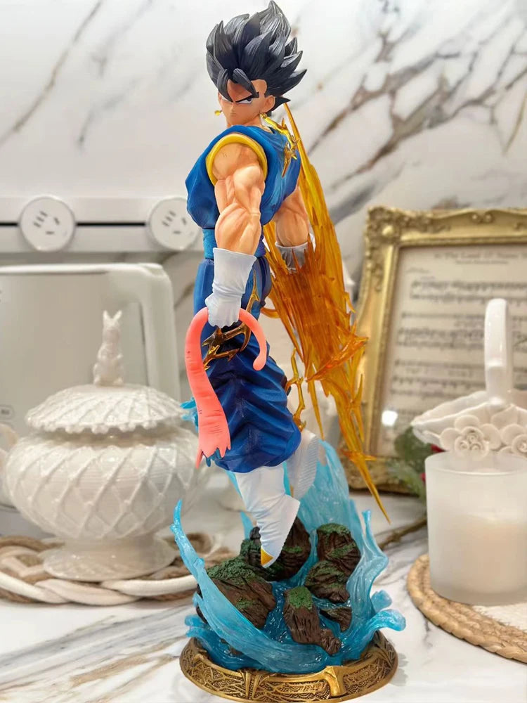 Dragon Ball LK Toys Vegetto Anime Figure 40cm Vegetto 2.0 Figure 3 Heads PVC Statue Collection Model Desk Decoration Custom Toy