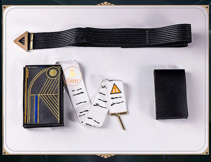 Arknights Ulpianus Cosplay Costume Wig Staring Into The Abyss Uniform New Skin Headwear Mask Halloween Party for Women Men Girls