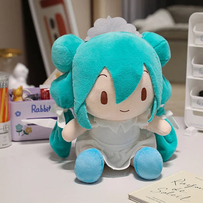 Lovely Hatsune Miku Fufu Plush Toys Preciality Classic Deep Sea Collection SEGA Hatsune Miku Stuffed Doll  Kids Xmas Gifts