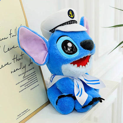 25/30CM Disney Lilo and Stitch Plush Toy Anime Stuffed Kawaii Ornament Navy Soft Stich Doll Plushie Kids Birthday Xmas Gifts
