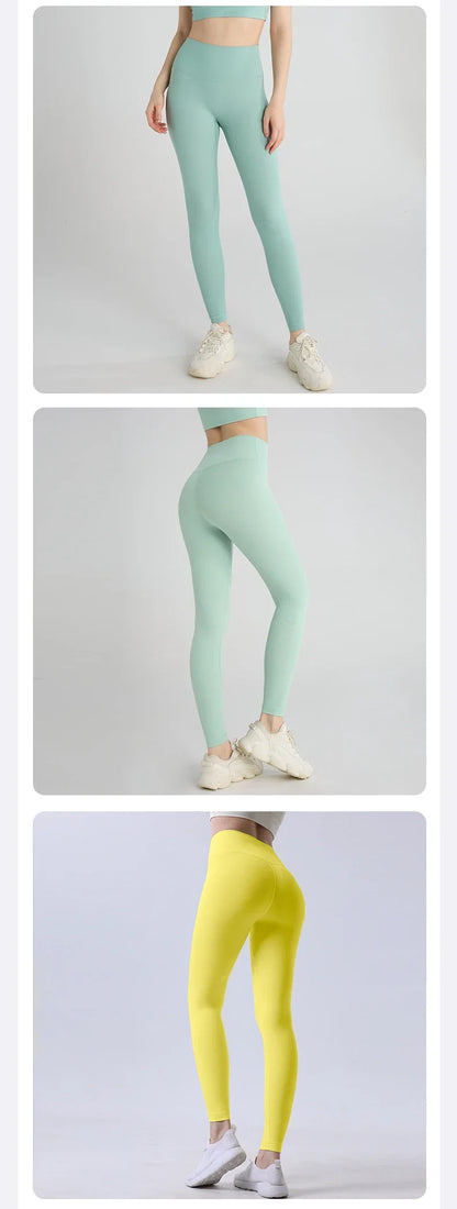 Hot Sale Women’s High Waisted Hip Lifting Yoga Leggings Breathable Fitness Running Cycling Pants