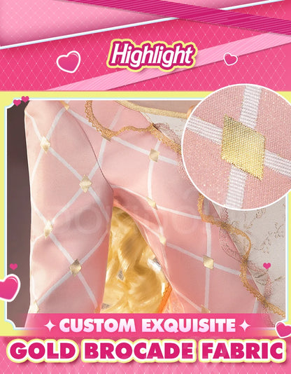 Women Princess Cosplay Dress DokiDoki-SR Women Girl Jewelry Princess Pink Dress Costume Christmas Cosplay