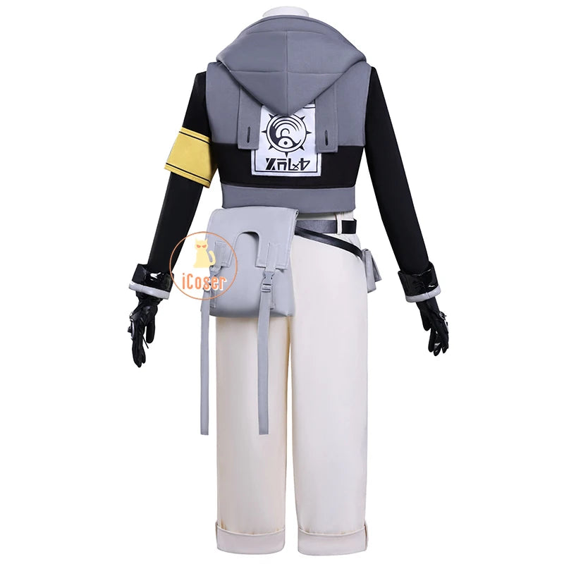 Anime Gachiakuta Rudo Surebrec Cosplay Costume Wig Uniform Jacket Gloves Bag Akuta Cleaners Halloween Party for Women Men iCoser