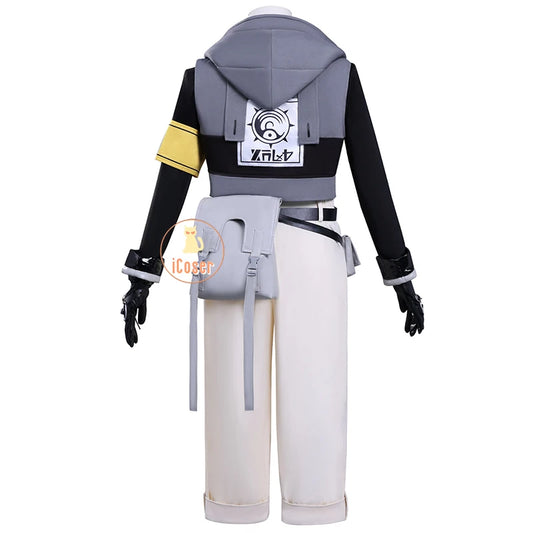 Anime Gachiakuta Rudo Surebrec Cosplay Costume Wig Uniform Jacket Gloves Bag Akuta Cleaners Halloween Party for Women Men iCoser