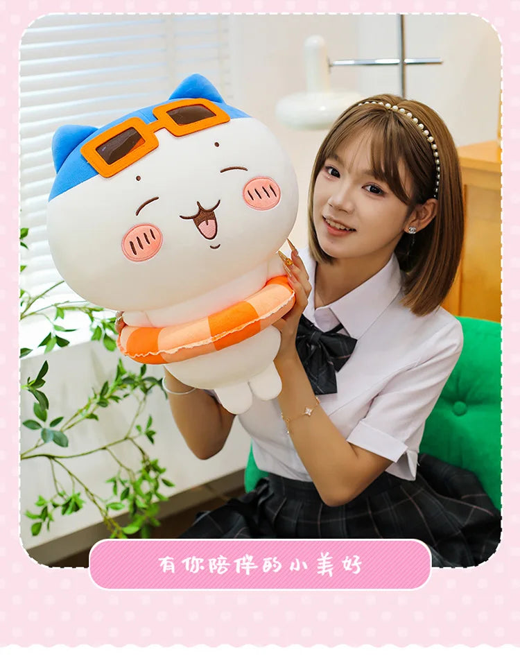 25/35/45cm Big Size Chiikawa Cartoon Anime Plush Stuffed Doll Hachiware Room Decoration Plushies Pillow Ornaments Holiday Gift