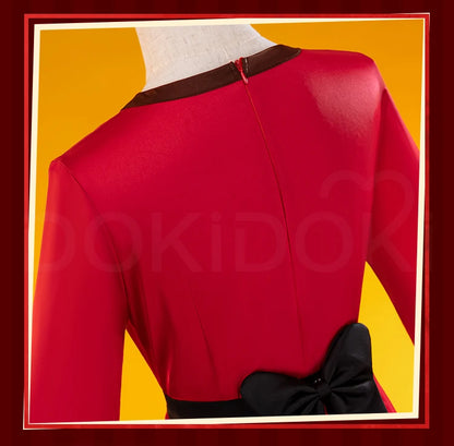 IN STOCK Charlie Vaggie Cosplay Costume Anime【S-3XL】DokiDoki-R Women Red Pajamas Charlie Morningstar Halloween Plus SIze
