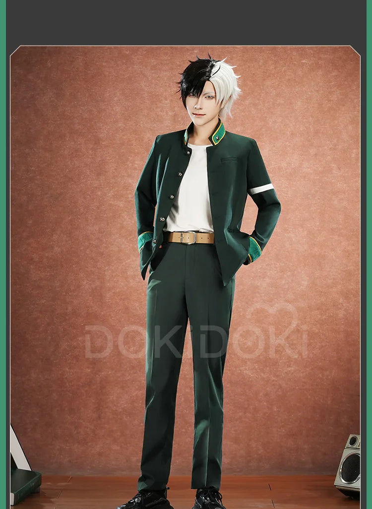 IN STOCK Haruka Sakura / Hayato Suou Cosplay Costume Anime Wind Breaker Cosplay DokiDoki-SR Men School Uniform Costume Suou Wig