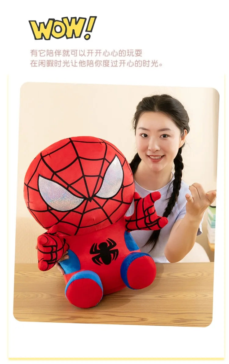 Spider Man Plush Dolls Toys 25/35/45CM Marvel Figure Model Plushies Stuffed Doll Home Room Decor Peluche Pillow Birthday Gifts