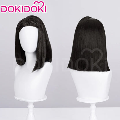 Ishaa Ekkoo Maddiee Aniviaa LeBlancc Cosplay Wig Game Anime DokiDoki Women Men Short Hair Ishaa Cosplay Free Wig Cap