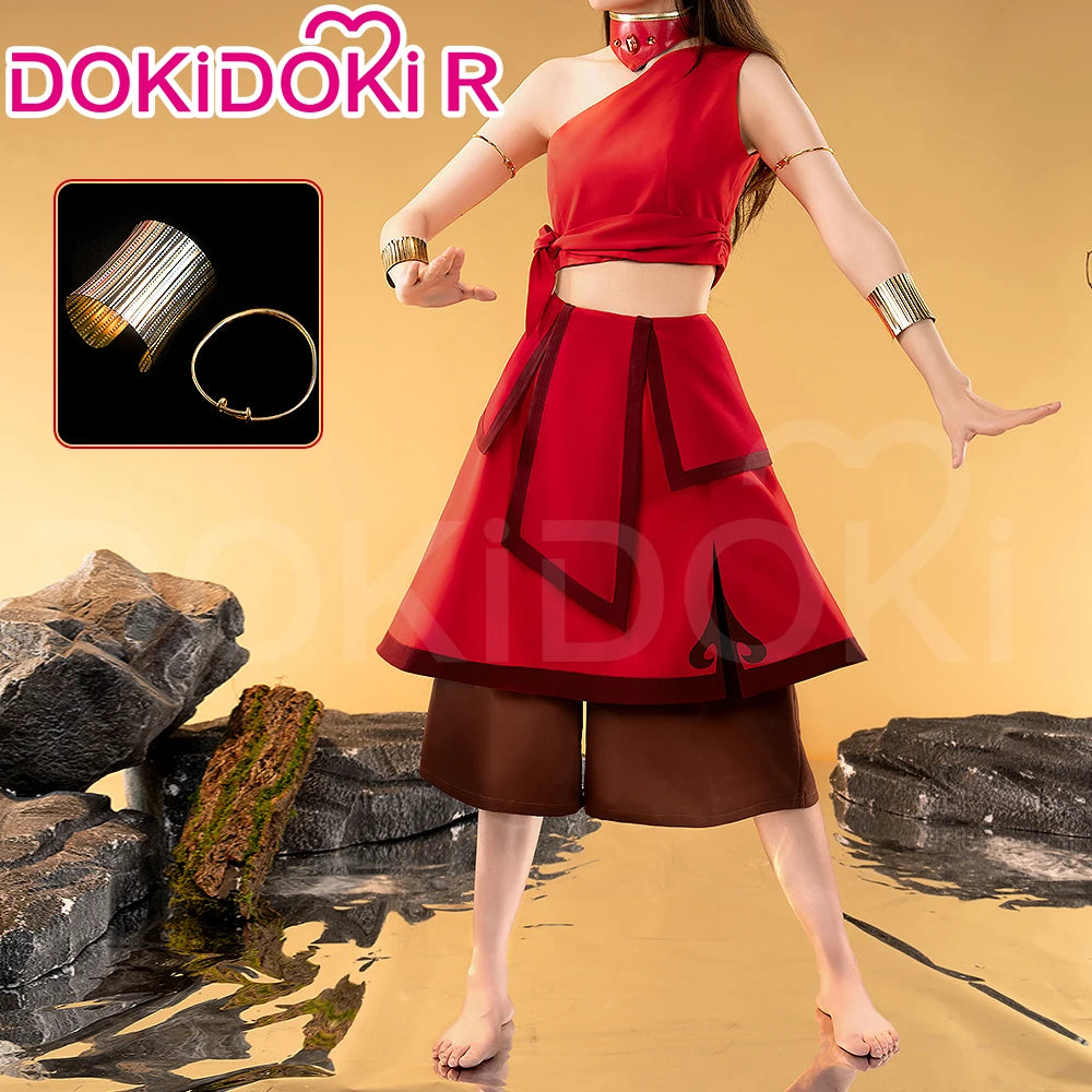 Katara Cosplay Costume Anime Cosplay【S-3XL】DokiDoki-R Women Red Dress Katara Costume Plus Size