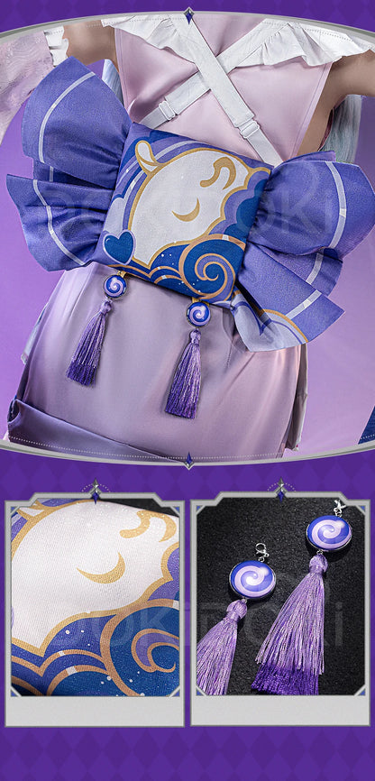 Yumemizuki Mizuki Cosplay Costume Game Genshin Impact【XS-2XL】DokiDoki-SR Women Cute Maid Dress Plus Size