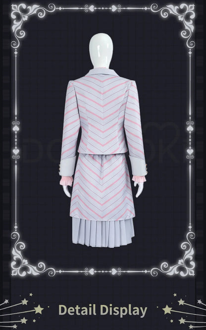 Glinda Elphaba Cosplay Costume Wicked Cosplay【XS-3XL】DokiDoki-N Women Black Pink Dress Glinda Cosplay School Uniform Plus Size