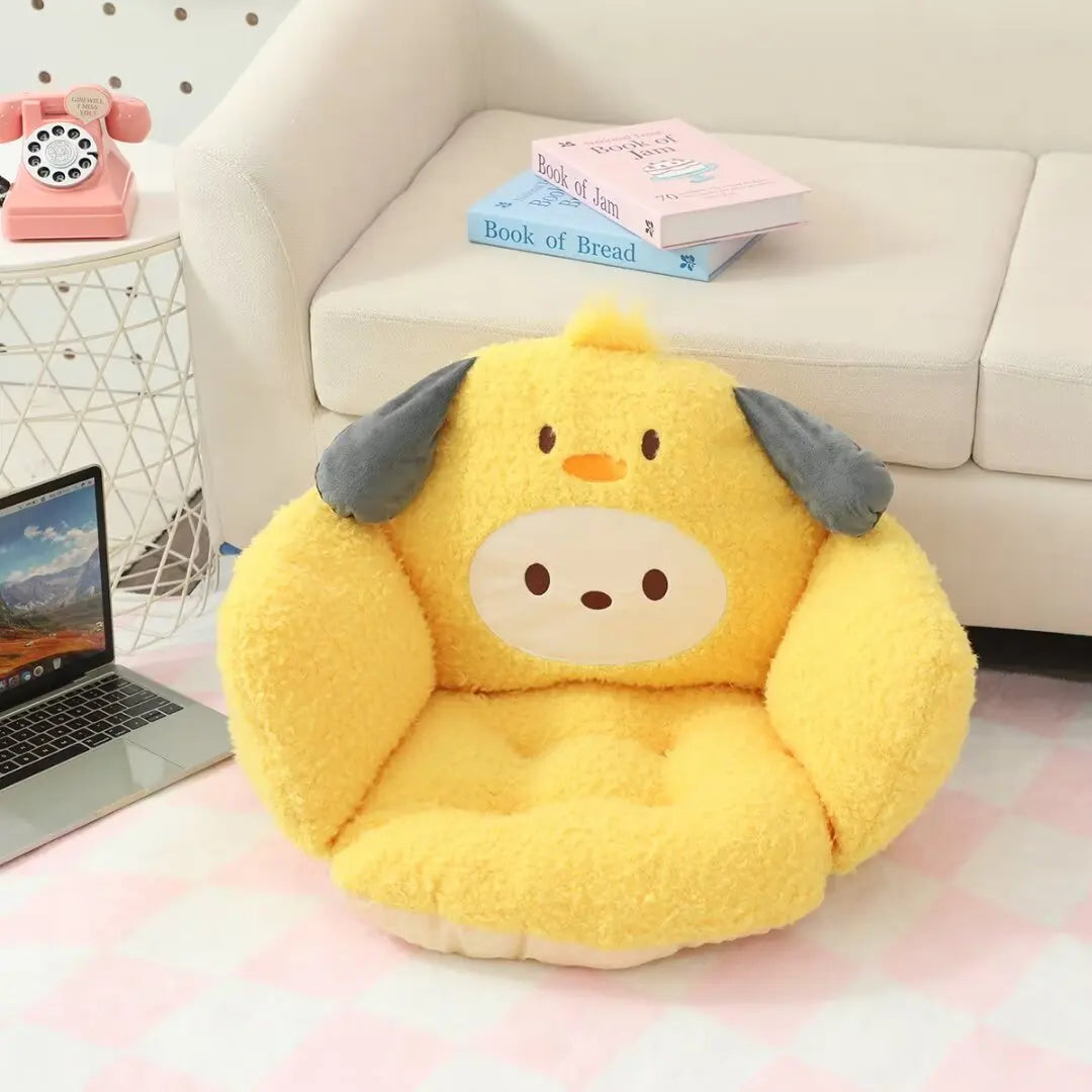Sanrio Comfortable Seat Cushion For Chair Kuromi My Mleody Hello Kitty Back Cushion Stuffed Anime Sitting Cushion Gifts Girl