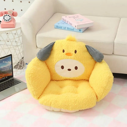 Sanrio Comfortable Seat Cushion For Chair Kuromi My Mleody Hello Kitty Back Cushion Stuffed Anime Sitting Cushion Gifts Girl