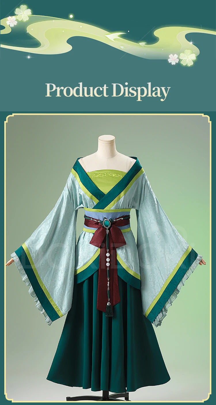 Maomao Cosplay Costume Anime The Apothecary Diaries DokiDoki-R Women Green Dress Mao Mao Xidu Banquets Cosplay Halloween