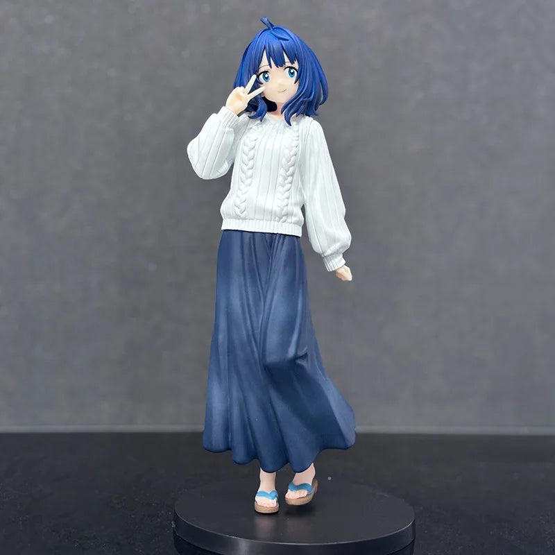 23cm Makeine: Too Many Losing Heroines!  Anna Yanami Figure Cute Bishoujo PVC Collectible Model Desk Decor Toy For Anime Fans