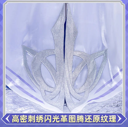 Genshin Impact Columbina Cosplay Costume Wig The Damselette Dress Uniform Eye Mask Eleven Fatui Harbingers Halloween Women Girls