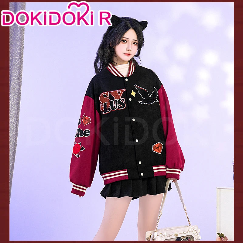 Sylus Doujin Cosplay Costume Game Love and Deepspace DokiDoki-R Men Women Daily Baseball Jacket Sylus Cosplay Coat