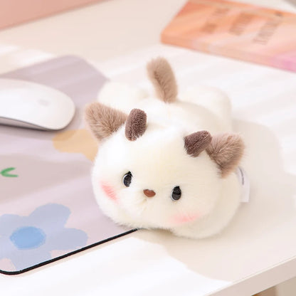 20cm Kawaii Furry Friend Stuffed Animal Dog Soft Toy Lying Puppy Panda Monkey Plushies Cute Wrist Support Plush Doll