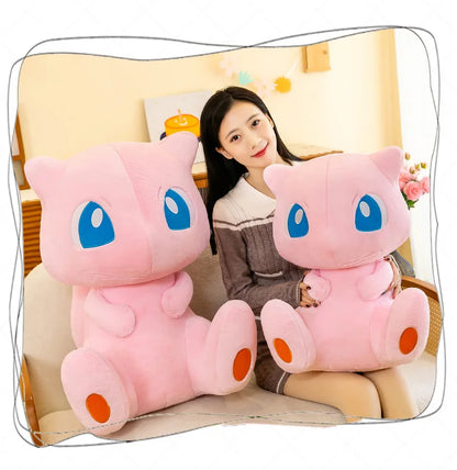 45/55cm Big Size Pokemon Mew Cartoon Anime Plush Stuffed Doll Room Decoration Plushies Pillow Peluche Ornaments Children's Gifts