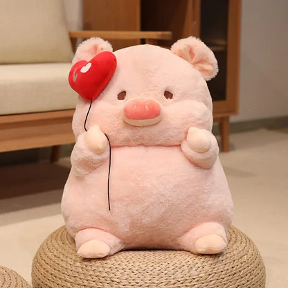 New 30-55cm Cute Cartoon Angel Pig Plush Toys Lovely Fat Piggy Stuffed Doll Red Heart for Girls Lovers Valentine's Day Gifts