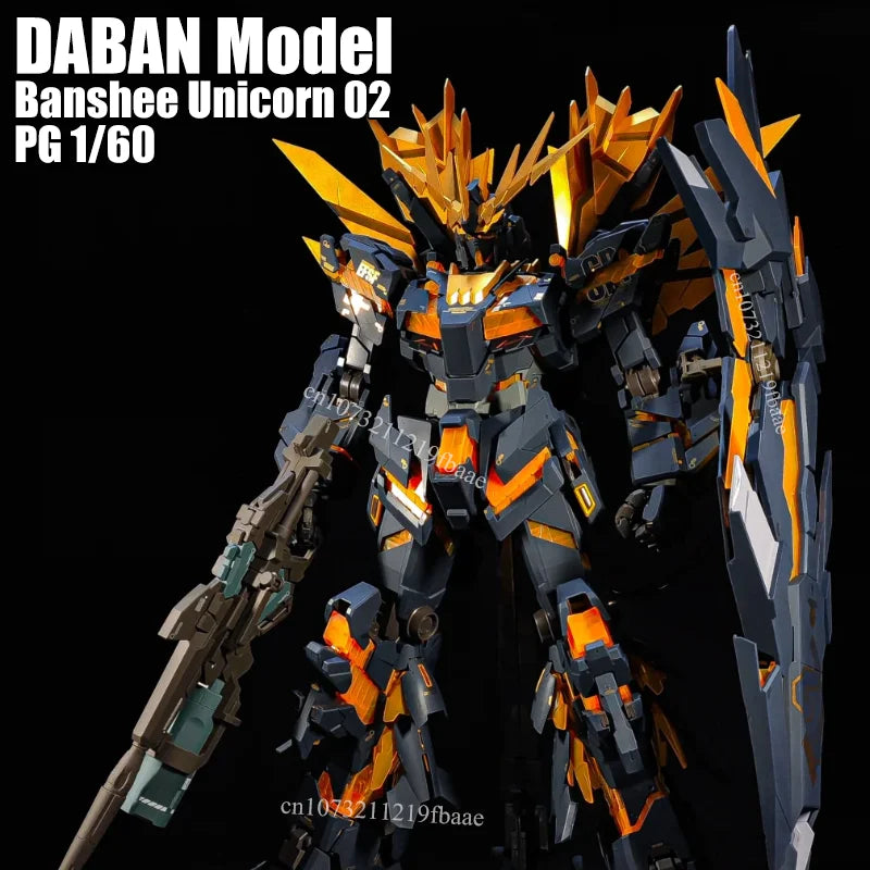 In Stock DABAN Model Banshee PG 1/60 Unicorn 02 RX-0 Assembly Model Kit Toy Action Figures Robot Plastic Model Gifts