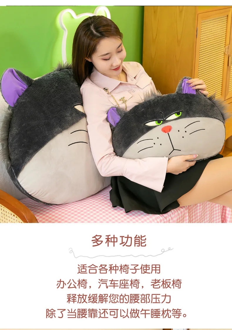 Disney Lucifer Cat Figure Doll Cartoon Anime Plush Toy Netflix Cinderella Villain Cat Doll Birthday Girls Disney Gift Plush Toy