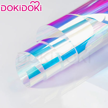 IN STOCK Diamond Wig Anime Land of the Lustrous DokiDoki Women 32cm Short Rainbow Gradient Heat Resistant Hair Free Wig Cap