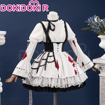 IN STOCK Akiyamaa Mizuki Mikuu Cosplay Costume Game Cosplay【XS-2XL】DokiDoki-R Women White Lolita Dress Mizu5 Cosplay Plus Size