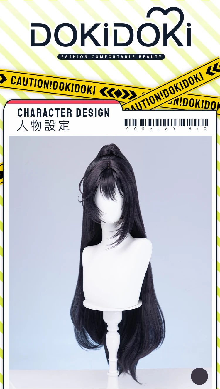 IN STOCK Rodion Ishmael Hong Lu Cosplay Wig Game DokiDoki Women Men 90cm Orange Black Long Hair Ishmael Cosplay Free Wig Cap