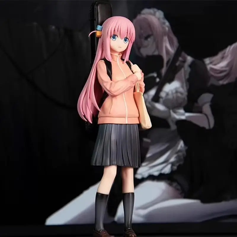 BOCCHI THE ROCK! Gotoh Hitori PVC Action Figure Anime Guitar Girl Backpack Pose Hitori Chan Cute Desk Decor Fan Collectible Gift