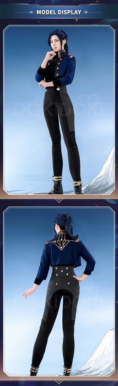 IN STOCK Caitlyn Cosplay Costume Anime Cosplay【S-3XL】DokiDoki-R Women Uniform Caitlyn Halloween Costume Plus Size