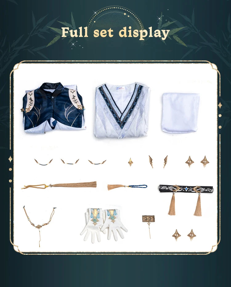 Zayne Cosplay Costume Game Love and Deepspace Cosplay DokiDoki-R Men Costume Lishen Zayne Cascading Clouds Cosplay Christmas