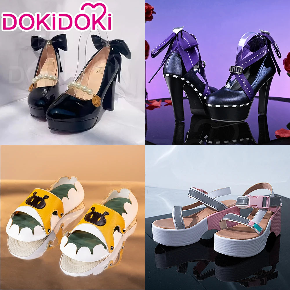 Astra Yao Vivian Ukinami Yuzuha Belle Shoes Game Zenless Zone Zero DokiDoki ZZZ Shoes High Heels Astra Vivian Cosplay Shoes