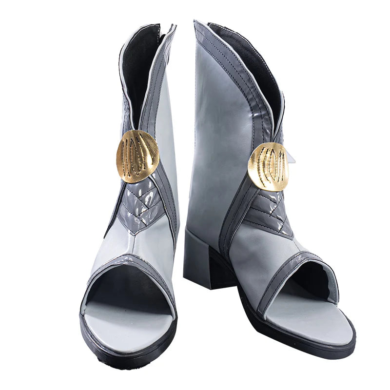 UWOWO Chun Shoes Game Wuthering Waves Chun Cosplay Shoes Gray shoes Woman Size 35-45