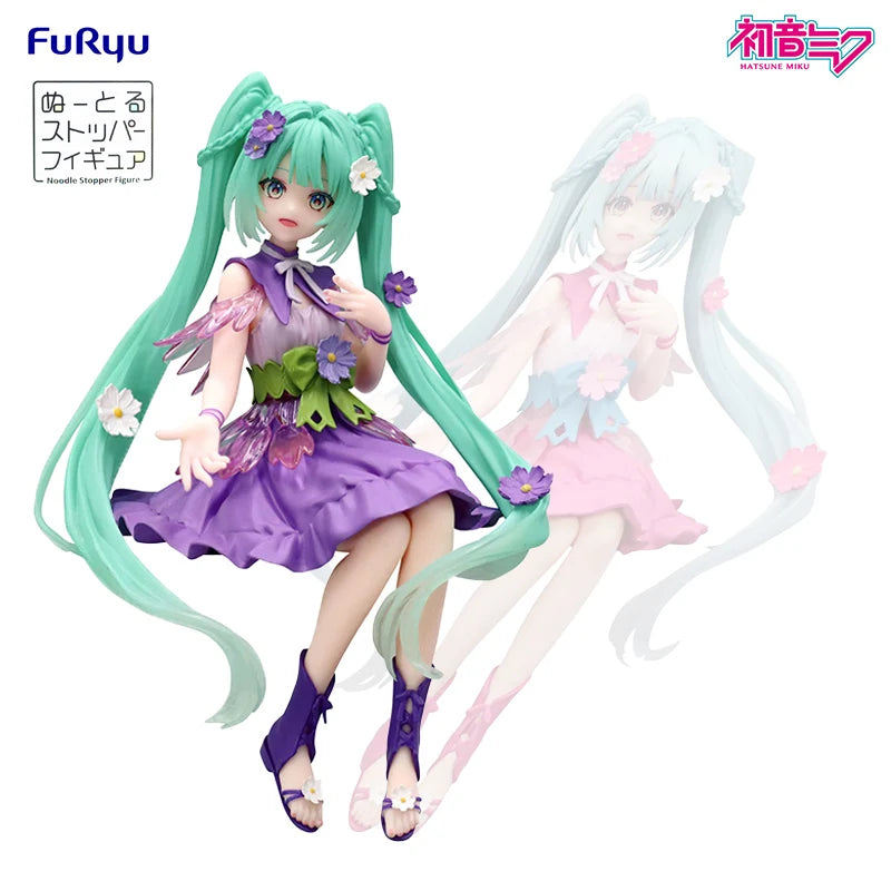 FuRyu Hatsune Miku Flower Fairy Purper Cosmos 14CM PVC Model