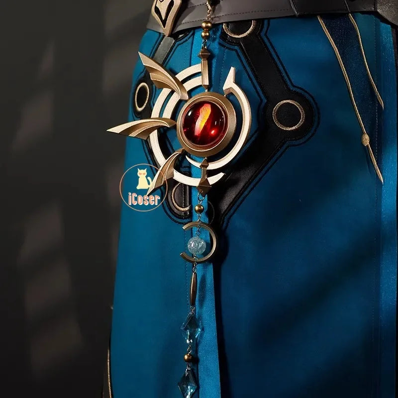 iCoser Honkai Star Rail Anaxa Cosplay Costume Wig Uniform Headwear Metal Prop Anaxagoras Amphoreus Halloween Party for Women Men