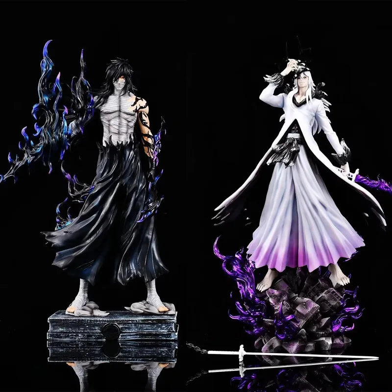 New Anime Bleach Figurine Kurosaki Ichigo Ulquiorra Cifer Action Figures Hollowfication Collection Statue Model Birthday Gifts