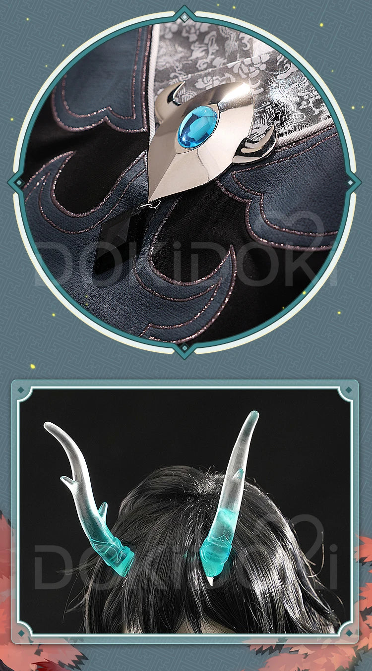 IN STOCK Dan Feng Cosplay Costume Game Honkai: Star Rail DokiDoki-SR Cosplay Imbibitor Lunae Dan Feng Men Dan Heng Halloween