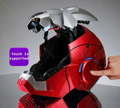 NEW Iron Man Helmet Mk5 Electric Voice Activated Control Wearable Mask 1:1 Automatic Opening Closing Model Figure Adult Toy Gift