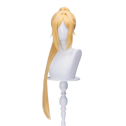 Trigger Wig Game Zenless Zone Zero DokiDoki ZZZ Trigger Cosplay Women 80cm Yellow Long Hair Free Wig Cap
