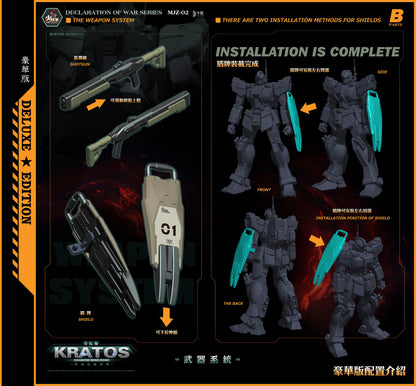 Bandai Fire General Kratos Mecha Model 1/100 ABS