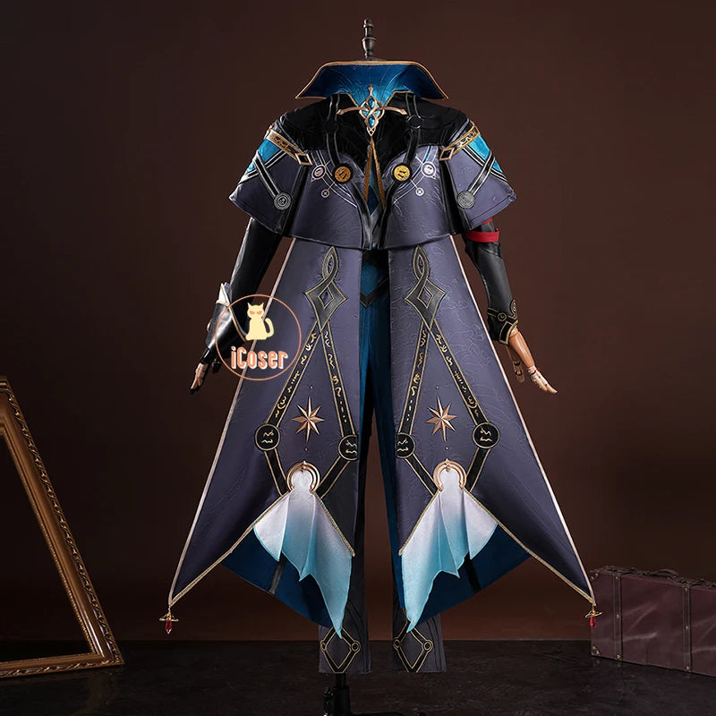 iCoser Honkai Star Rail Anaxa Cosplay Costume Wig Uniform Outfit Anaxagoras Grove of Epiphany Amphoreus Halloween for Women Men
