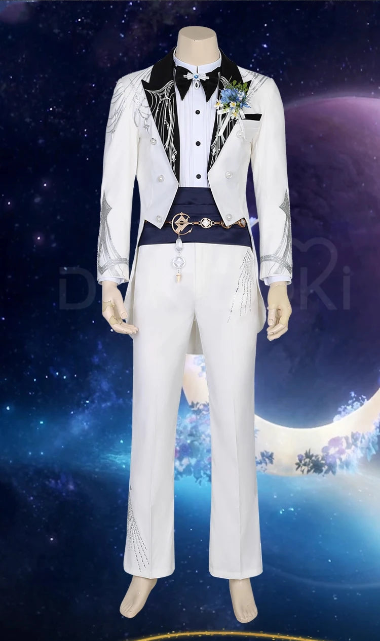Sylus Rafayel Xavier Zayne Cosplay Costume Game Love and Deepspace【XS-2XL】DokiDoki-R Men Sylus Rafayel Wedding Suit Plus Size