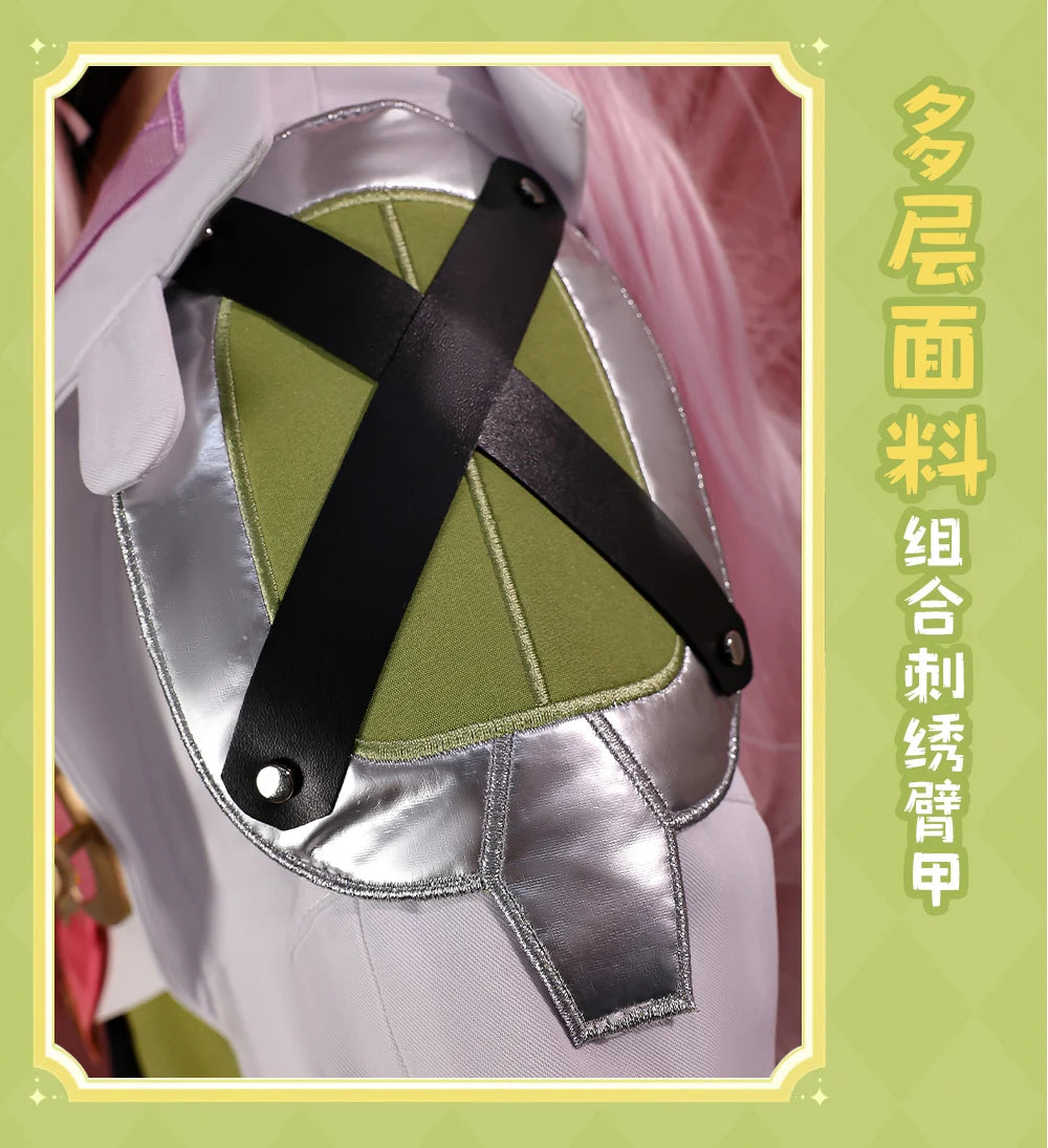 Genshin Impact Aino Cosplay Costume Wig Uniform Headwear Frog Backpack Clink-Clank Krumkake Craftshop Halloween for Women Girls